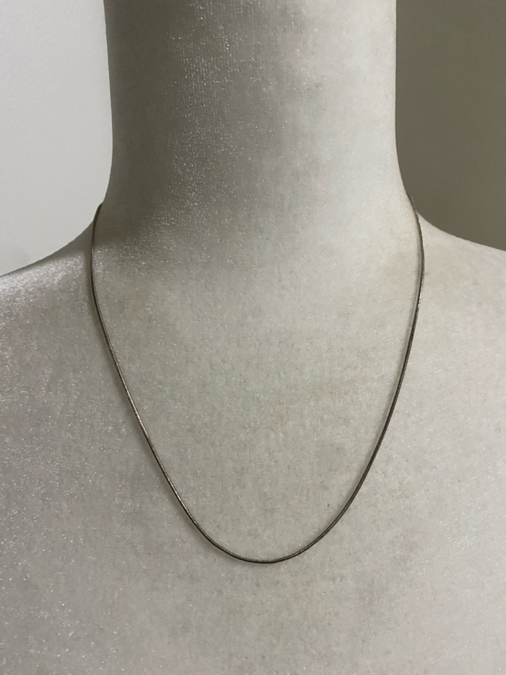 Minimalist Silver Snake Chain Necklace - Sterling Silver Modern Style - Picture 3 of 7
